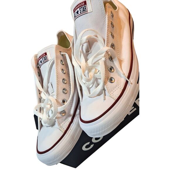 Converse White, Red Navy (Men's Size 12) NWT - Picture 2 of 8
